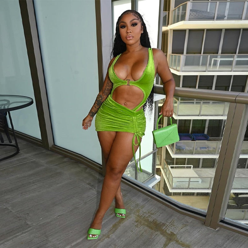 Voguable 2022 Sleeveless Backless Patchwork Bodysuit Dress 2 Set Summer Women Fashion Streetwear Outfits Y2K Robe Kpytomoa voguable