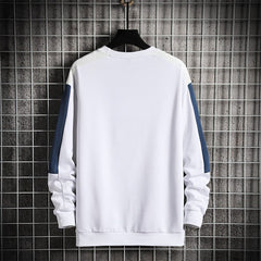 Voguable 2021 Fashion Harajuku Sweatshirts Men Spring Autumn New Hip Hop Hoody Mens Casual O-Neck Patchwork Sweatshirt for Young Men voguable