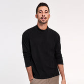 KUEGOU Clothing Autumn Winter Men‘s T-shirt long sleeve fashion Semi-high Collar Warm Fleece T shirt Men Top Plus Size PT-1299 voguable