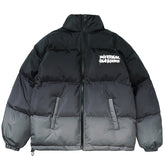 Voguable Graffiti parka men's winter jacket oversized Gothic hip hop thickening gradient down jacket women's coat loose Street clothing voguable