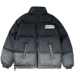 Voguable Graffiti parka men's winter jacket oversized Gothic hip hop thickening gradient down jacket women's coat loose Street clothing voguable