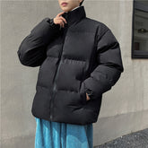 Voguable Thicken Warm Jackets Mens 2022 Winter New Japanese Street Unisex Loose Hip Hop High Street All-match Stand Collar Puffer Jackets voguable