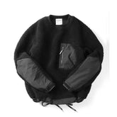 Voguable Fashion Patchwork Loose Pullover Hoodies Men Casual Color Matching Long Sleeve Hooded Tops Men's Spring Autumn O-Neck Streetwear voguable