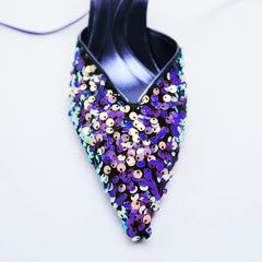 Summer Women's Shoes High Heels Stiletto Pointed Pumps Sandals Ladies Slingback Shallow Mouth Fine Toe Closed 3cm Latest Af voguable