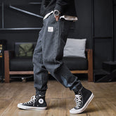 Voguable Plus size Jeans Men Hip hop StreetWear Joggers Ankle Length Denim Cargo Pants Loose Pocket Harem Trousers Sweatpants voguable