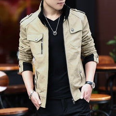 Voguable Mens Jacket Fashion Army Military Jacket Man Coats Bomber Jacket Stand Male Casual Coats Streetwear Chamarras Para Hombre voguable