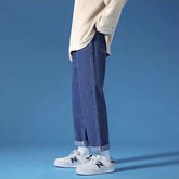 Classic Jeans Men Simple Retro Comfort Leisure Large Size S-5XL Students Ulzzang Fashionable Males Trousers Ankle Length Popular voguable