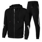 Voguable New Men Casual Sets Jogger Tracksuit Zipper Hoodies+Pants 2PC Sets Men's Sportswear Sport Suit Oversized Men Clothing voguable