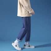 Classic Jeans Men Simple Retro Comfort Leisure Large Size S-5XL Students Ulzzang Fashionable Males Trousers Ankle Length Popular voguable