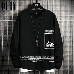 Voguable Men Hip Hop Hoodie O-neck Sweatshirt 2021 Long Sleeve Crewneck Sweatshirt Street Fashion Men Clothing Pullover Tops Casual Tops voguable