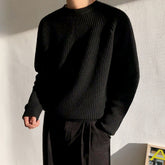 Men's wear classic round collar Sweater Korean fashion loose kintted tops for male autumn winter new warm clothes voguable