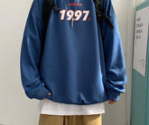 Voguable Spring Men Casual Sweatshirts Harajuku 1997 Printed Men Oversized Hoodies 2021 Korean Man Casual Loose Pullovers voguable