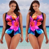 Voguable New Hot Sale Plus Size Sexy Summer Women Ladies One Piece Swimsuit Push Up Bikini Swimwear Beachwear Bathing Swimming Suit X-4XL voguable