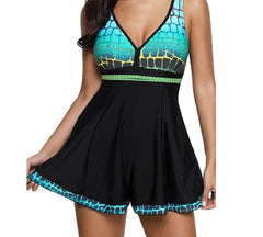 Voguable SwimSuit women print 2018 New Dress bathing suit push-up swimwear sexy Beach Wear femme Plus Size Backless one piece monokini voguable