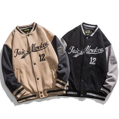 Voguable 2022 Autumn Japanese Embroidery Baseball Jacket Hip Hop Harajuku Streetwear Men New Loose Vintage Jackets Couples Pilot Coats voguable