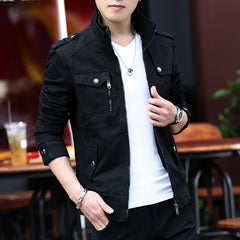 Voguable Mens Jacket Fashion Army Military Jacket Man Coats Bomber Jacket Stand Male Casual Coats Streetwear Chamarras Para Hombre voguable