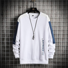 Voguable 2021 Fashion Harajuku Sweatshirts Men Spring Autumn New Hip Hop Hoody Mens Casual O-Neck Patchwork Sweatshirt for Young Men voguable