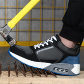 New Staleneus Work Shoes Steel Toe Cap Patchwork Men Safety Sneakers Cozy Air Cushion Indestructible Boots Male Footwear voguable