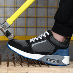 New Staleneus Work Shoes Steel Toe Cap Patchwork Men Safety Sneakers Cozy Air Cushion Indestructible Boots Male Footwear voguable