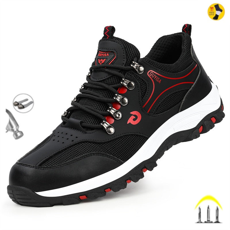 Male Safety Shoes Work Sneakers Indestructible Work Safety Boots Winter Shoes Men Steel Toe Shoes Sport Safty Shoes Dropshipping voguable