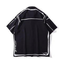 voguable Full Printed Vintage Men's Shirt Thin Material Streetwear Shirts for Men voguable