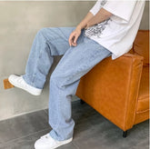 Voguable Summer thin men jeans men's fashion famous brand versatile loose straight Summer pants clothes streetwear hiphop denim New 2021 voguable