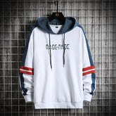 Voguable Autumn High Street Mens Hoodie Hip Hop Spliced Sweatshirt Fashion Casual Men Harajuku Oversized Sweatshirt Loose Clothing voguable