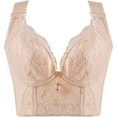 Lace Long Line Bras for Women Wire Free Padded Lingerie Sexy Plus Size Underwear Corset Brassiere voguable