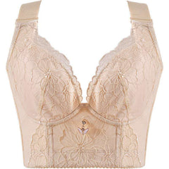 Lace Long Line Bras for Women Wire Free Padded Lingerie Sexy Plus Size Underwear Corset Brassiere voguable