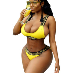 Voguable Designers Luxury Swimwear Bandage Swimsuit Sexy Bikini Set Women Crop Top Bikinis Mujer Separate Fused Swimming Suit Biquini voguable