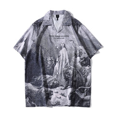 voguable Hawaiian Shirt Men Summer Beach Holiday Men's Shirts Vintage Street Male Top voguable