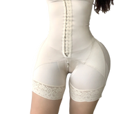Voguable High Waist Beige Butt Lifter with Hooks and Eyes Zipper Women Shapewear Underwear Skims Tummy Control Postpartum BBL Fajas voguable