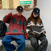 Voguable Harajuku Fashion O-NECK Print Sweater Men'S HIP HOP Streetwear Pull OverSized M-2XL 2021 Long Sleeves Pullover For Autumn Spring voguable