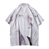 voguable Vintage Street Men's Shirts Short Sleeve Summer Thin Material Hawaiian Shirt Man Blouse Male Top voguable