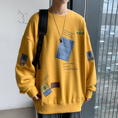 Voguable Fashion Brand Hoodies 2021 Blue White Black Classic Spring Autumn Hip Hop Loose Casual Men's Sweatshirts Punk Streetwear Clothes voguable