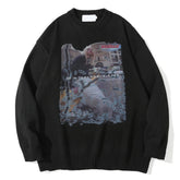 Voguable Una Reta Sweater Men New Arrivals Hip Hop Harajuku Sweater Streetwear Men Casual Loose Pullover Tops Autumn Winter Man Sweater voguable