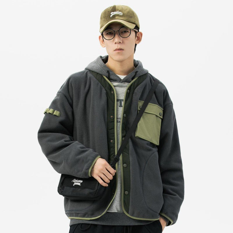Voguable Baseball Winter Jacket Men College Jacket Cargo Coat Man Sweatshirts Kpop Clothes Streetwear Hip Hop Harajuku Japanese voguable