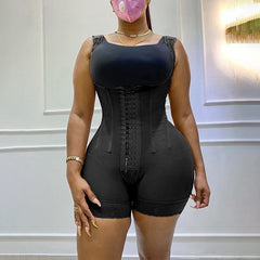 Voguable  Women's Corset Bodyshaper High Compression Garment Abdomen Control Double Bodysuit Waist Trainer Open Bust Shapewear Fajas voguable