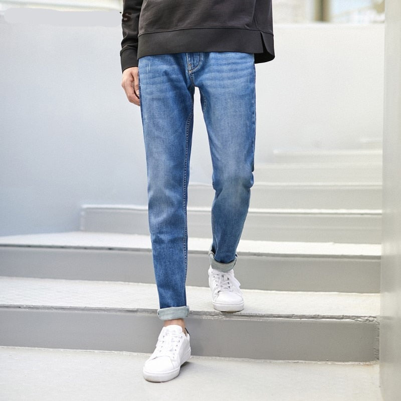 Voguable Men's Slim Fit Denim Pants Stretch Jeans Basic| 221332087 voguable