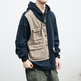 Voguable Men's Oversize Hoodie Paired Hoodies Sweatshirt Pullover Harajuku Graphic Hoodie Japanese Streetwear Hip Hop Autumn 5XL voguable