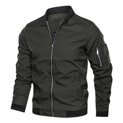 Voguable  Spring autumn jacket male bomber jacket casual streetwear male jackets and coats simple windbreaker british style coat voguable
