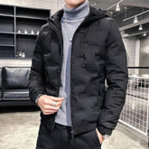 Voguable 2022 Fashion Men's Lightweight White Duck Down Jacket Korean Style Business Casual Slim Fit Outwear Down Jacket For Male voguable