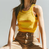 Women Vest Tanks Crop Top Sexy Sleeveless Round Neck Knitted Slim Tank Tops Clothes Tees for Female Ladies Summer 2021 New voguable