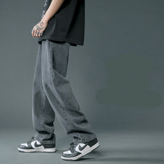 Voguable Summer thin men jeans men's fashion famous brand versatile loose straight Summer pants clothes streetwear hiphop denim New 2021 voguable