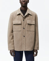 Voguable Autumn Vintage Buttoned Turn-down Collar Jackets For Men Casual Long Sleeve Solid Color Outerwear 2022 Fashion Mens Loose Coats voguable