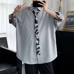 Shirts Men Preppy Style Summer Ulzzang All-match Fashion Japanese Handsome Casual Teens Couple Clothes Streetwear Button Up Cozy voguable