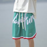 Summer Fashion Casual Bottoms Basketball Shorts Men Light Breathable Plus Size Shorts Casual Elastic Waist Sports Short Pants voguable