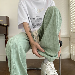 Summer New Casual Pants Men Loose Large Size High Elastic Floor Dragging Pants Male Fashion Street Y2k Trousers M-5x voguable