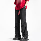 Summer New Solid Color Casual Pants Men Thin Loose Trend Paratrooper Ice Silk Pants Man Streetwear Y2k Trousers Oversized M-5XL voguable