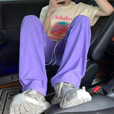 American Trend Y2k Parachute Casual Pants Mens Baggy Solid Color Quick Drying Cargo Pants Waterproof Ice Silk Straight Trousers voguable